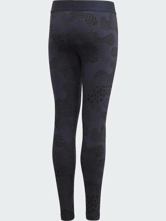 adidas Kids Legging Sports Long Navy Blue GRAPHIC