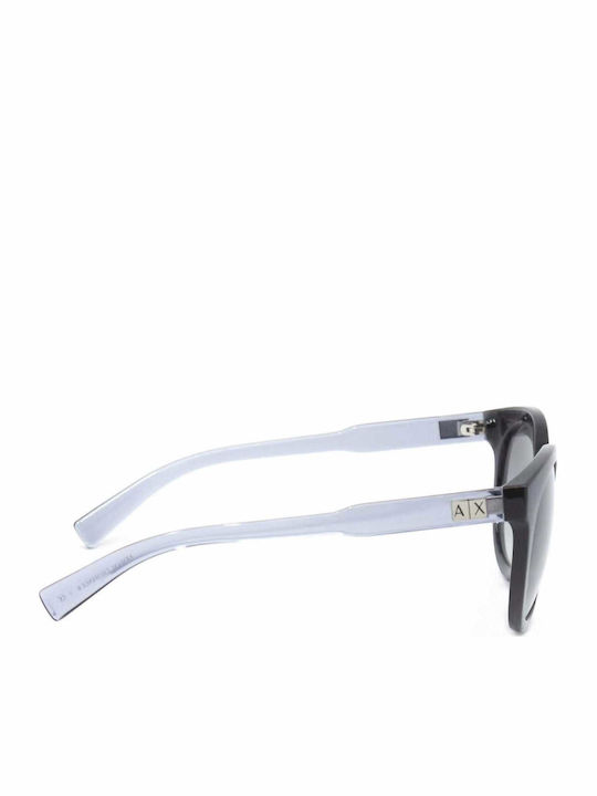 Armani Exchange Women's Sunglasses with Black Plastic Frame and Black Lens AX4057S 820711
