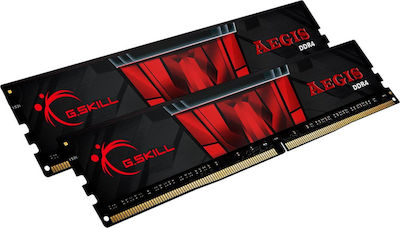 G.Skill Aegis 32GB DDR4 RAM με 2 Modules (2x16GB) και Ταχύτητα 3000 για Desktop
