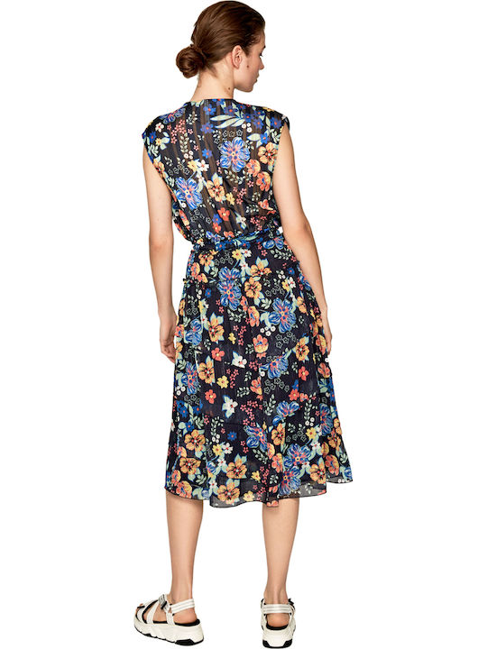 Donna Midi Rock Blau