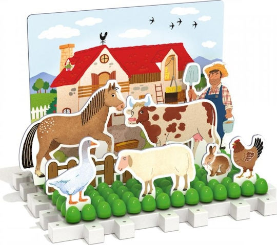 Quercetti Play Habitat Sliding Puzzle Montessori Εκπαιδευτικό Παιχνίδι Γνώσεων για 3-6 Ετών