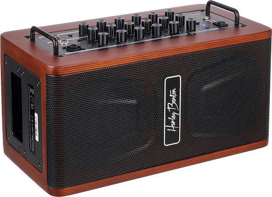 Harley Benton StreetBox-60 Combo Verstärker für akustische Instrumente 2 x 5.5" 60W Braun