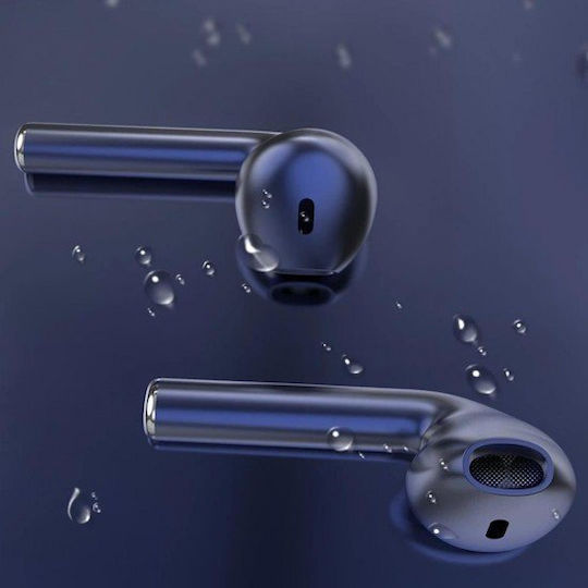 inPods 12 Earbud Bluetooth Handsfree Earphones with Sweat Resistance and Charging Case Metallic Blue
