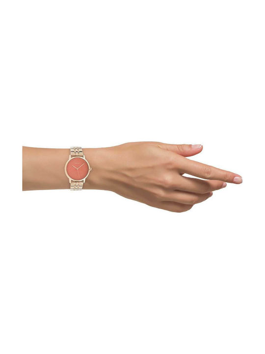 Oozoo Watch with Pink Gold Metal Bracelet