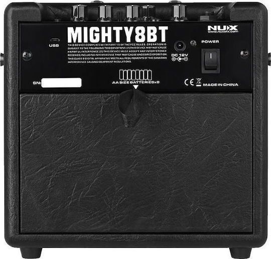 NUX Mighty 8BT Combo Ενισχυτής Ηλεκτρικής Κιθάρας 1 x 6.5" 8W Μαύρος