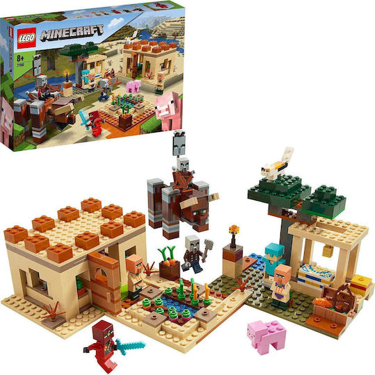 LEGO Minecraft The Illager Raid pentru 8+ Ani