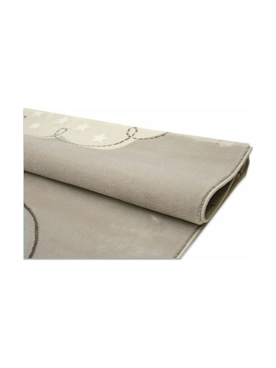 Tzikas Carpets 19424-095 Παιδικό Χαλί Σύννεφα Καφέ 133x190cm Πάχους 11mm