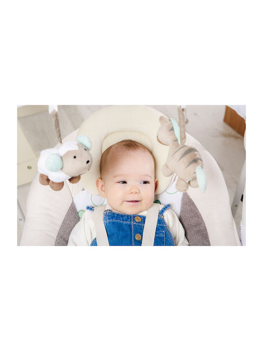Lionelo Electric Relax pentru Bebeluși Leagăn Ruben cu Muzică Alb pentru Copil până la 12kg