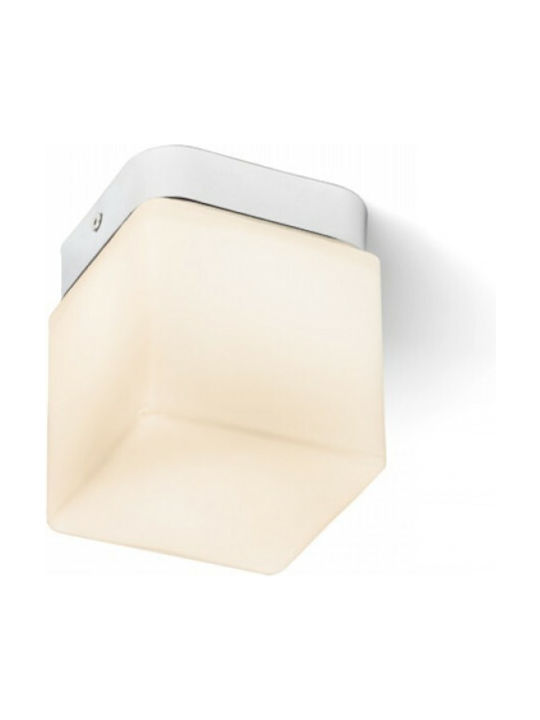 Rendl Light Studio Esica SQ Modern Glas Deckenleuchte mit Integrierter LED 10Stück Silber