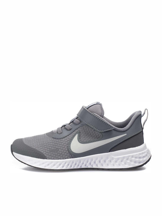 Revolution Revolution 5 Kids Sports Shoes Running with Hoop & Loop Closure Cool Grey / Pure Platinum / Dark Grey