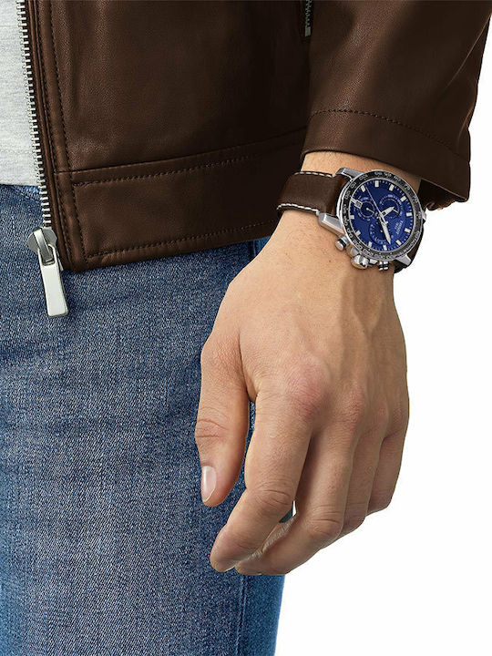 Tissot Supersport Watch Battery with Leather Strap