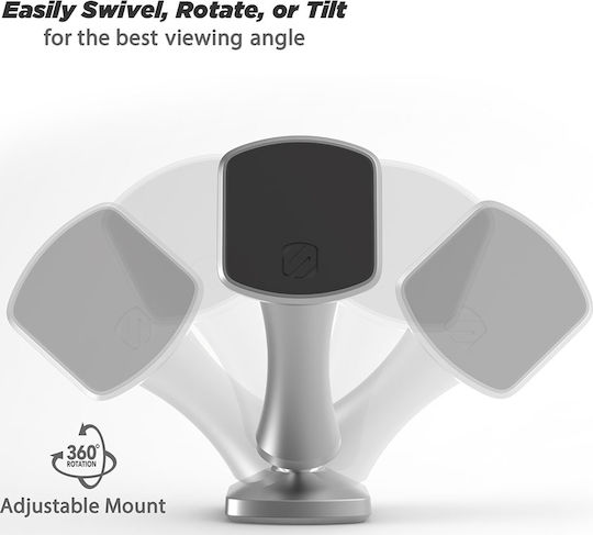 Scosche MagicMount Elite Double Pivot Car Mobile Device Mount with Magnet Grey