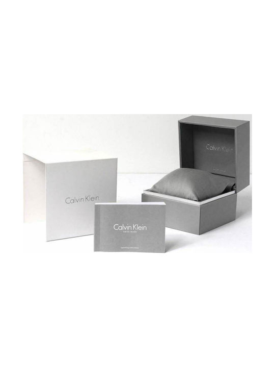 Calvin Klein City Мъжки Часовник 43mm Хронограф На Батерия С Металик Гривна Сребристо/черен