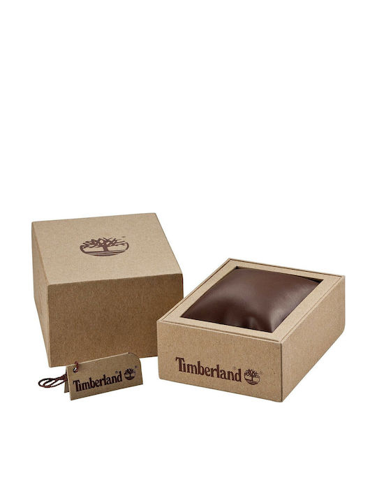 Timberland Henniker II Ανδρικό Ρολόι 46mm Χρονογράφος Μπαταρίας με Καφέ Δερμάτινο Λουράκι