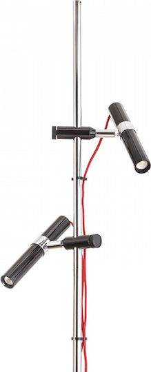 Rendl Light Studio Viper FL Vintage LED Floor Lamp H151xW26cm. with Warm White Light Black