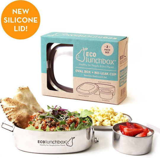 Ecolunchbox Inox Silver 2 Pieces Ecolunchbox Inox Silver 2 Pieces