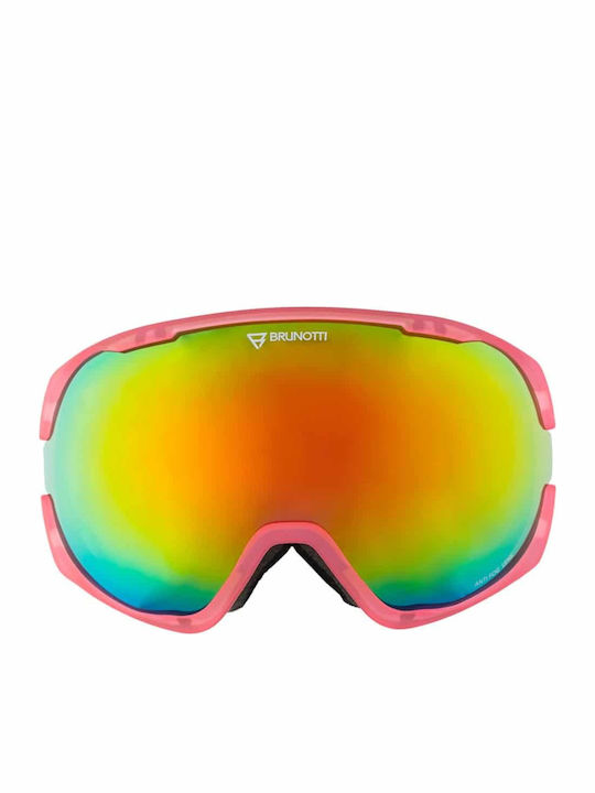 Brunotti Odyssey 3 Masca Ski Si Snowboard Adulți Roz Cu Lentilă Oglindă În Culoare Roz Brunotti Odyssey 3 Masca Ski Si Snowboard Adulți Roz Cu Lentilă Oglindă În Culoare Roz
