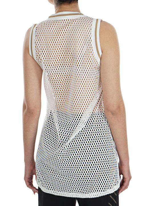 Emporio Armani Sleeveless Women's Summer Blouse White 3H2K7A2J58Z-0101