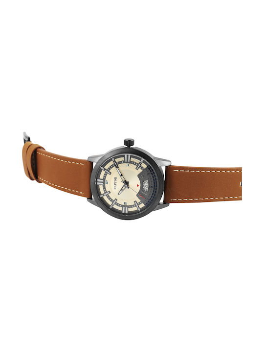 Raptor Watch Battery with Brown Leather Strap RA20269-001