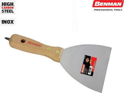 Benman Spatula with Screwdriver Inox 125mm with Wooden Handle 70599