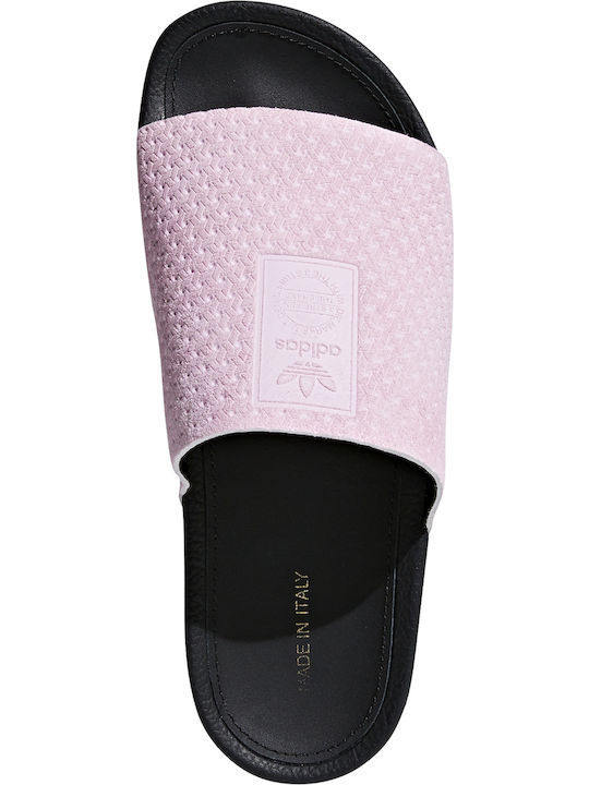 Adilette Luxe Frauen Flip Flops in Rosa Farbe