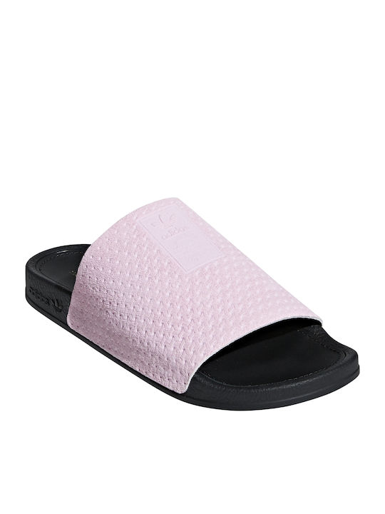 Adilette Luxe Frauen Flip Flops in Rosa Farbe