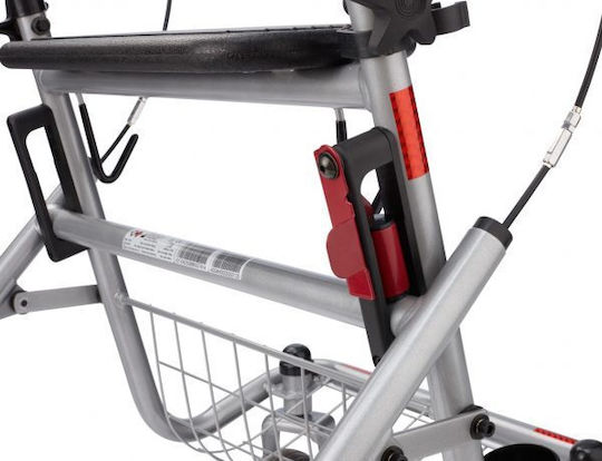 Bischoff & Bischoff Senio Foldable Aluminum Walker Silver