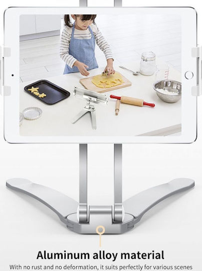 Rock Universal Desktop Stand Tablet Stand Desktop Until 10.5" Silver