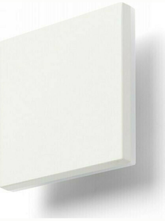 Rendl Light Studio Athi Επιτοίχια Εξωτερική Πλαφονιέρα LED IP54 9.6W με Θερμό Λευκό Φως 15x15x5εκ.