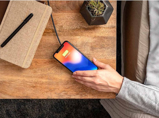 Mophie Ασύρματος Φορτιστής (Qi Pad) 5W Quick Charge 2.0 Μαύρος (401302090)