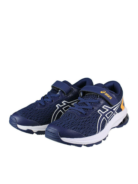GT-1000 Kids Sports Shoes Running with Hoop & Loop Closure Navy Blue