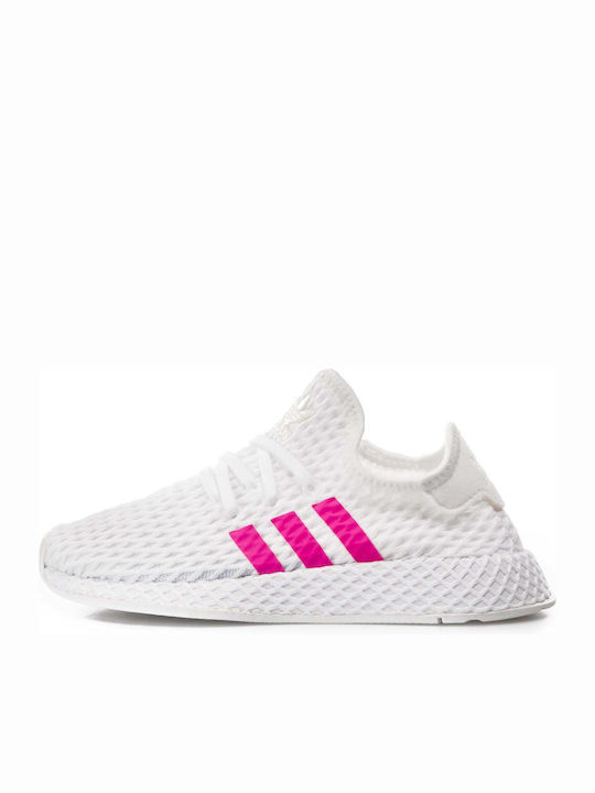 Deerupt Runner C Kinder Sportschuhe Laufen mit Schnürsenkeln Weiß