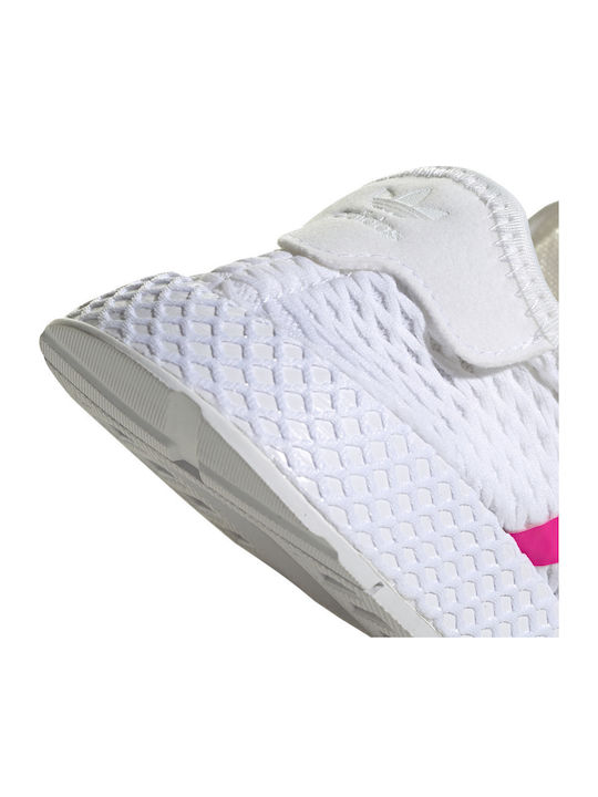 Deerupt Runner C Kinder Sportschuhe Laufen mit Schnürsenkeln Weiß