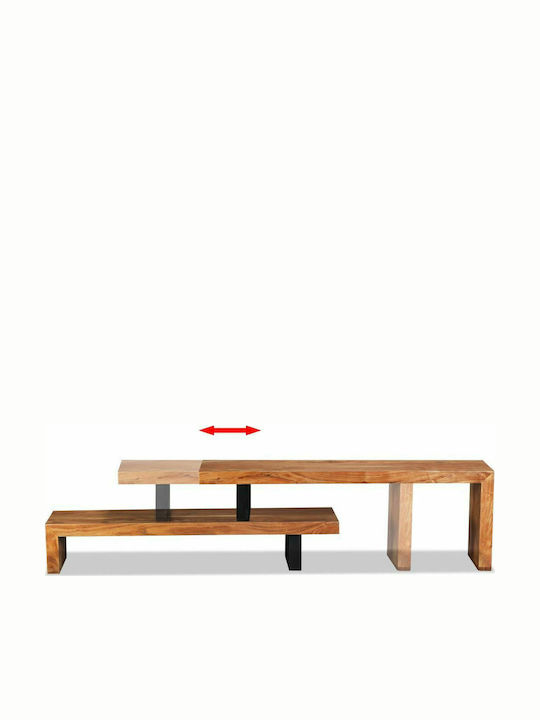 TV Stand Made of Solid Acacia Wood L115xD30xH40cm