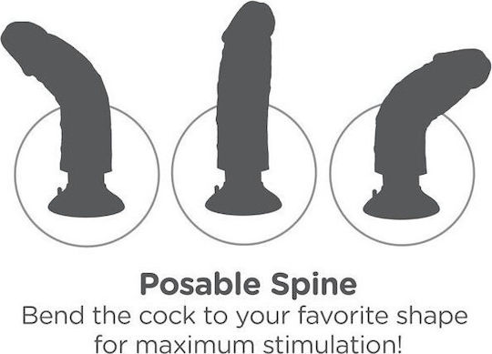 Pipedream King Cock Vibrating Cock Ρεαλιστικός Δονητής 25cm Flesh