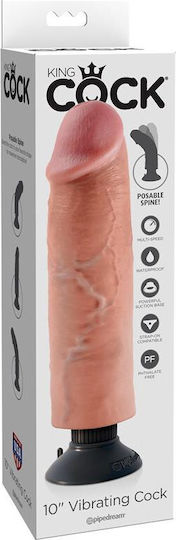 Pipedream King Cock Vibrating Cock Realistic Vibrator 25cm Flesh