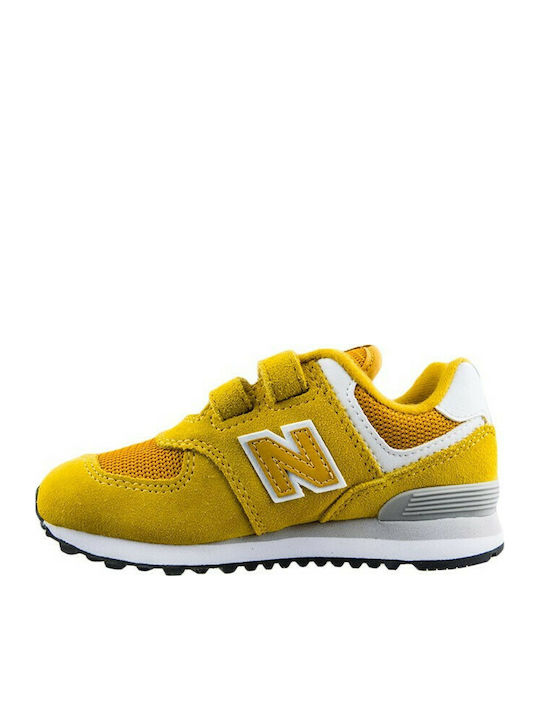 New Balance Παιδικά Sneakers Classics Youth με Σκρατς για Αγόρι Κίτρινα