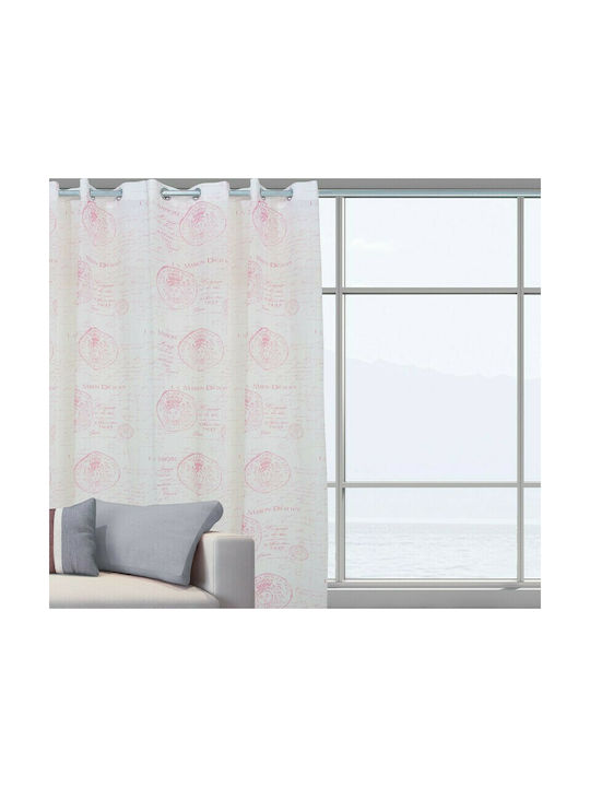 Das Home Perdea Cu Capse 2031 Ecru 140x280cm