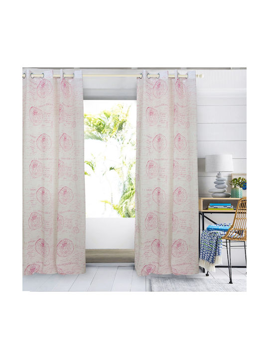 Das Home Perdea Cu Capse 2031 Ecru 140x280cm
