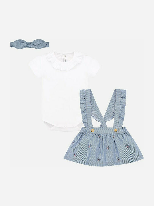 Mayoral Kids Set with Skirt Summer 3pcs White