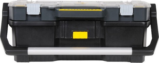 Stanley Hand Tool Case Plastic with Tobacco Case Dimensions: W67xD32.3xH25.1cm