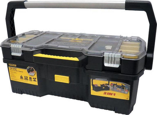 Stanley Hand Tool Case Plastic with Tobacco Case Dimensions: W67xD32.3xH25.1cm