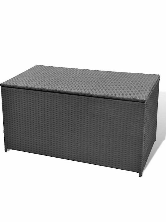 vidaXL Outdoor Storage Box Black L120xW50xH60cm