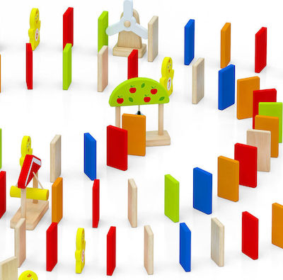 Viga Toys Brettspiel Domino Run Set (116 pcs) für 1 Spieler 3+ Jahre 51620