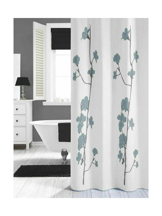 Sealskin Orchid Shower Curtain Fabric 180x200cm Blue 233031324