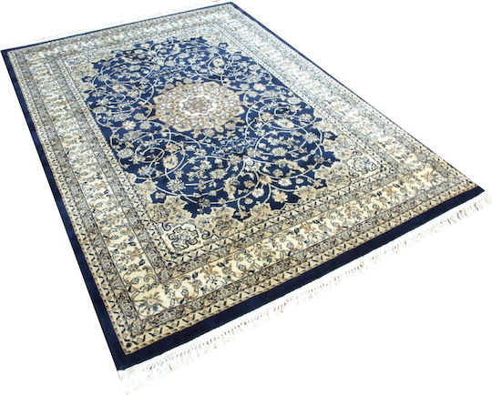 Eurofil Teppich Rechteckig Synthetisch,Polyester/Cotton/Leather Navy