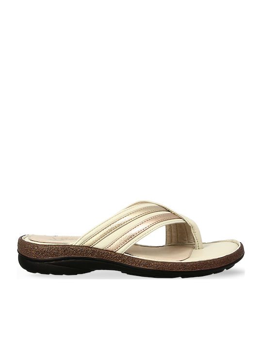 Parex Women's Flip Flops Beige