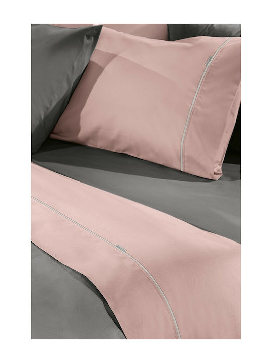 Guy Laroche Sheet for Single Bed 160x270cm. Reserve Pudra