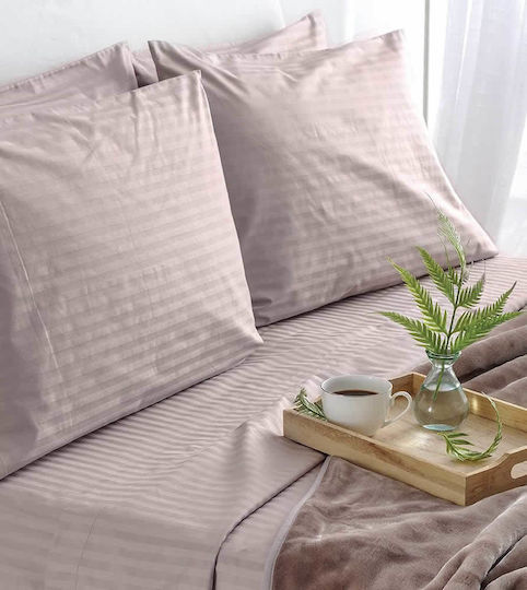 SB Home Sheet Sets Queen 250x280cm. Lusso Taupe 4pcs