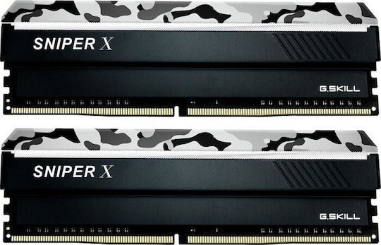 G.Skill Sniper X DDR4 16GB RAM με 2x8GB Modules και Ταχύτητα 3600 για Desktop